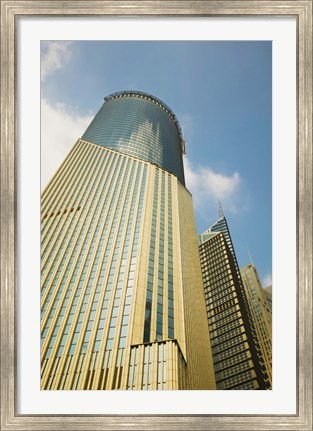 Framed Low angle view of a building, Bank of China Tower, Century Avenue, Pudong, Shanghai, China Print