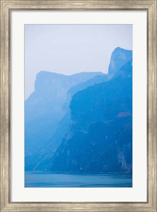 Framed Yangtze River at Dawn, Yichang, Hubei Province, China Print