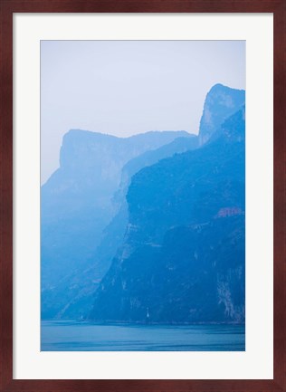 Framed Yangtze River at Dawn, Yichang, Hubei Province, China Print