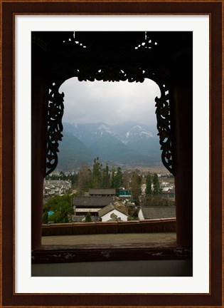 Framed Old town viewed from North Gate, Dali, Yunnan Province, China Print