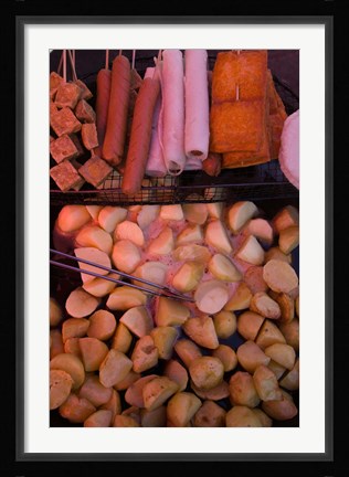 Framed Street market, Old Town, Lijiang, Yunnan Province, China Print