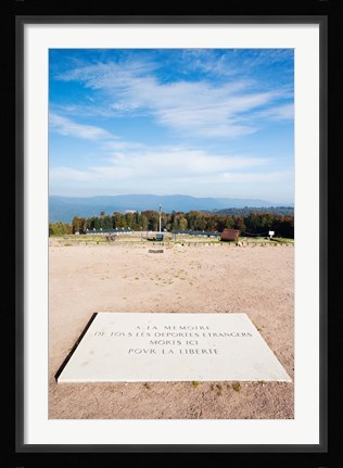 Framed Le Struthof former Nazi concentration camp memorial, Natzwiller, Bas-Rhin, Alsace, France Print