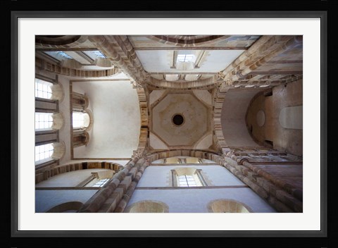 Framed Low angle view of ceiling of an abbey, Cluny Abbey, Maconnais, Saone-et-Loire, Burgundy, France Print