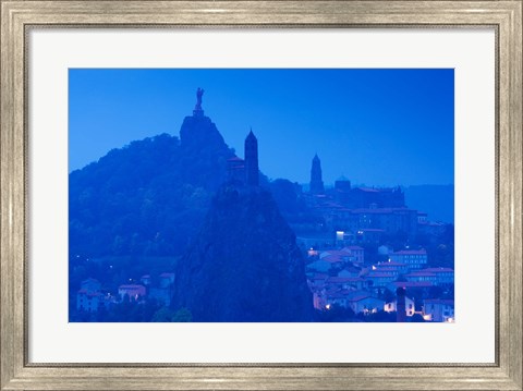Framed Cathedral of Notre Dame Le Puy, Le Puy-en-Velay, Haute-Loire, Auvergne, France Print