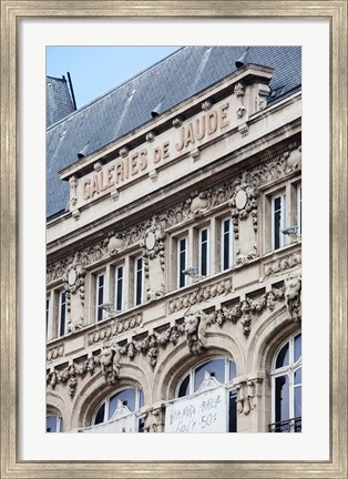 Framed Facade of a department store, Place de Jaude, Clermont-Ferrand, Auvergne, Puy-de-Dome, France Print