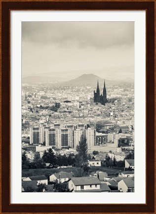 Framed Notre-Dame-de-l&#39;Assomption, Clermont-Ferrand, Auvergne, Puy-de-Dome, France Print