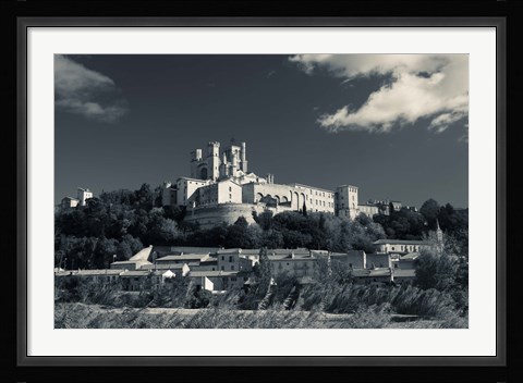 Framed Cathedrale Saint-Nazaire, Beziers, Herault, Languedoc-Roussillon, France Print
