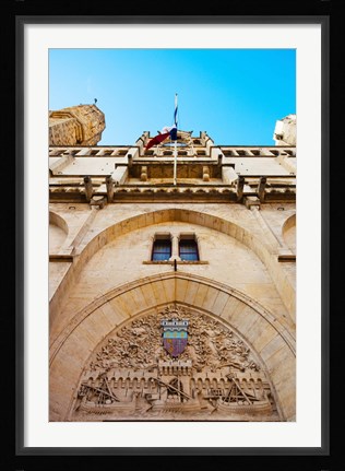 Framed Town hall at Place de l'Hotel de Ville, Narbonne, Aude, Languedoc-Roussillon, France Print