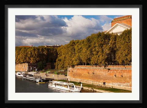 Framed Quai de la Daurade, Toulouse, Midi-Pyrenees, France Print