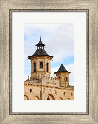 Framed Chateau Cos d&#39;Estournel winery at St-Estephe, Haut Medoc, Gironde, Aquitaine, France Print