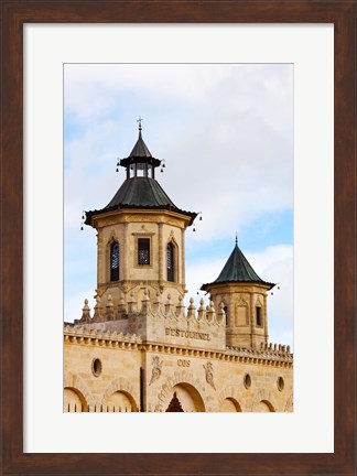 Framed Chateau Cos d&#39;Estournel winery at St-Estephe, Haut Medoc, Gironde, Aquitaine, France Print