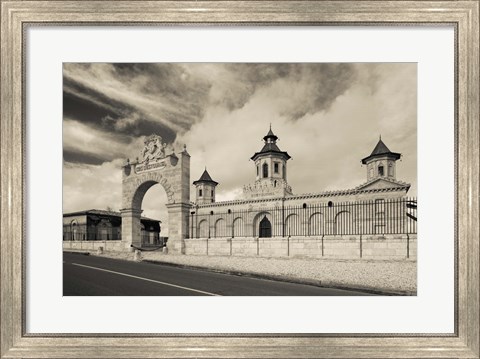 Framed Chateau Cos d&#39;Estournel, St-Estephe, Haut Medoc, Gironde, Aquitaine, France Print
