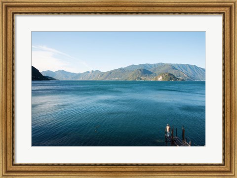 Framed Lake Como, Varenna, Lombardy, Italy Print
