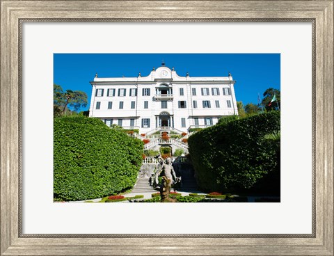 Framed Low angle view of a villa, Villa Carlotta, Tremezzo, Lake Como, Lombardy, Italy Print