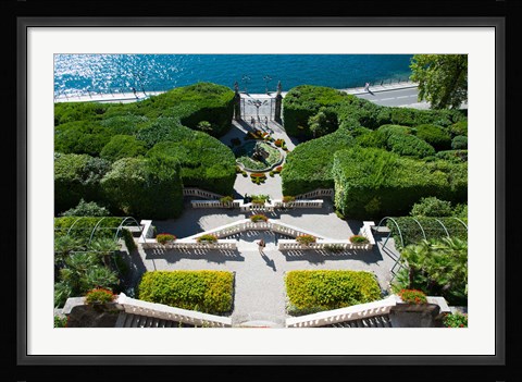 Framed Entrance of a villa, Villa Carlotta, Tremezzo, Lake Como, Lombardy, Italy Print