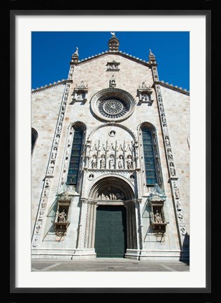 Framed Low angle view of a cathedral, Como Cathedral, Como, Lombardy, Italy Print