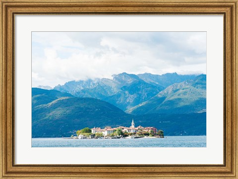 Framed Isola dei Pescatori, Stresa, Lake Maggiore, Piedmont, Italy Print