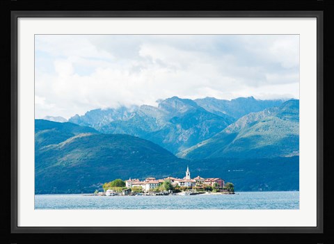 Framed Isola dei Pescatori, Stresa, Lake Maggiore, Piedmont, Italy Print