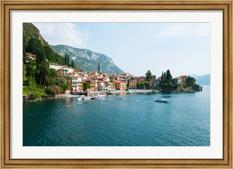Framed Varenna, Lake Como, Lombardy, Italy Print