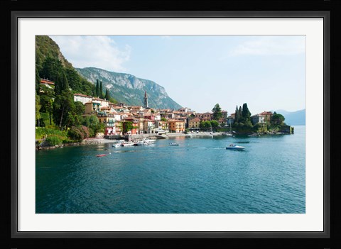 Framed Varenna, Lake Como, Lombardy, Italy Print