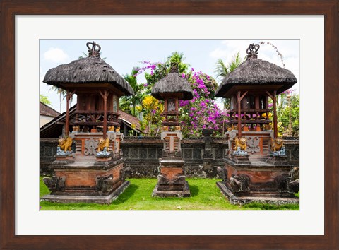 Framed Offering altars, Rejasa, Penebel, Bali, Indonesia Print