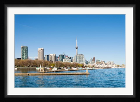 Framed City skyline at the waterfront, Toronto, Ontario, Canada 2013 Print