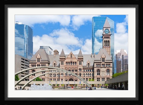 Framed Facade of a government building, Toronto Old City Hall, Toronto, Ontario, Canada Print