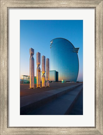 Framed W Barcelona, Barcelona, Catalonia, Spain Print