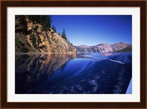 Framed Morning light at Eagle Point, Crater Lake National Park, Oregon, USA Print