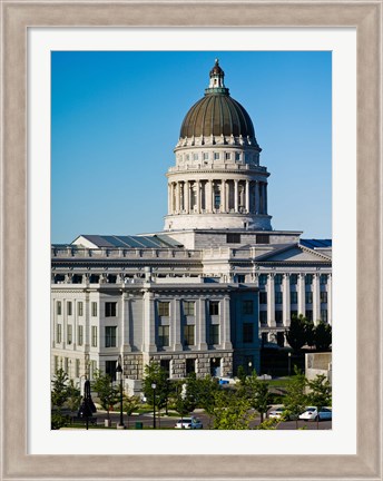Framed Utah State Capitol Building, Salt Lake City, Utah, USA Print