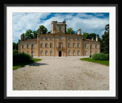 Framed Facade of a castle, Chateau d'Avignon, Saintes-Maries-De-La-Mer, Bouches-Du-Rhone, Provence-Alpes-Cote d'Azur, France Print