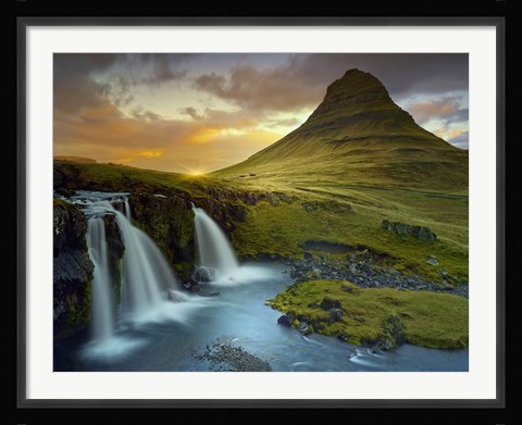 Framed 3 Waterfalls Print