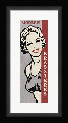 Framed Modern Brassieres Print