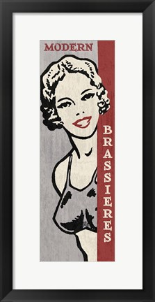 Framed Modern Brassieres Print