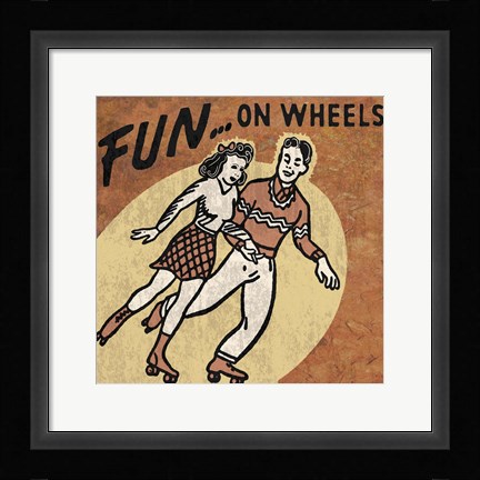 Framed Fun On Wheels Print