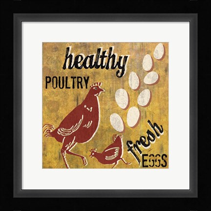 Framed Healthy Poultry Print