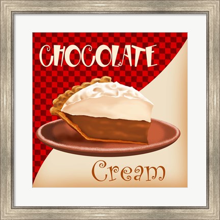 Framed Chocolate Cream Pie Print
