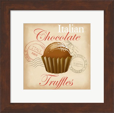 Framed Italian Chocolate Truffles Print