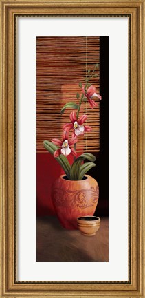 Framed Orchid Vase II Print