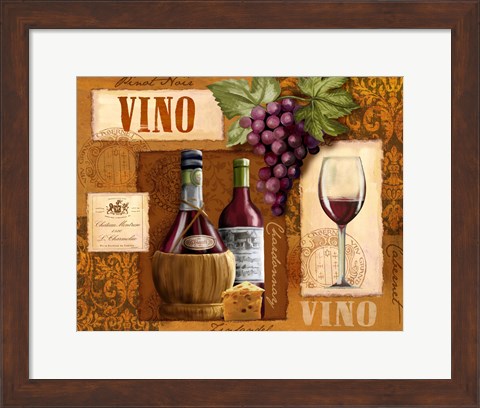 Framed Vino Print