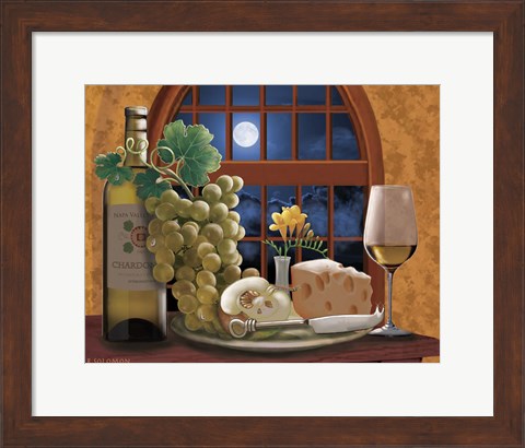 Framed Moonlight Chardonnay Print