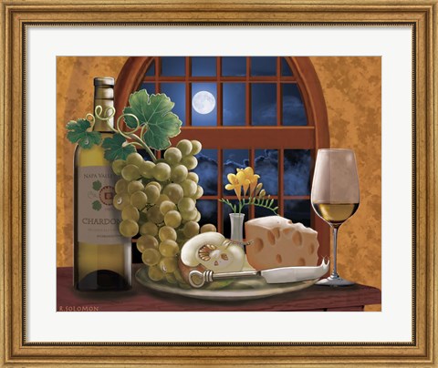 Framed Moonlight Chardonnay Print