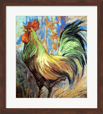 Framed Gentleman Rooster Print