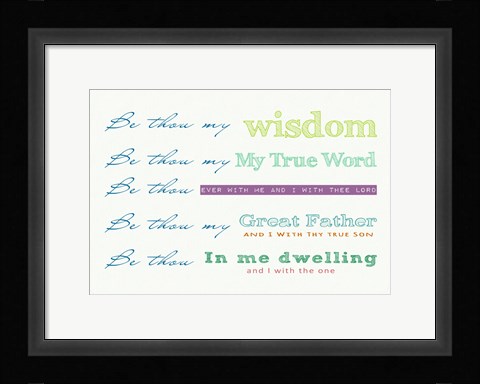 Framed Be Thou My - white Print
