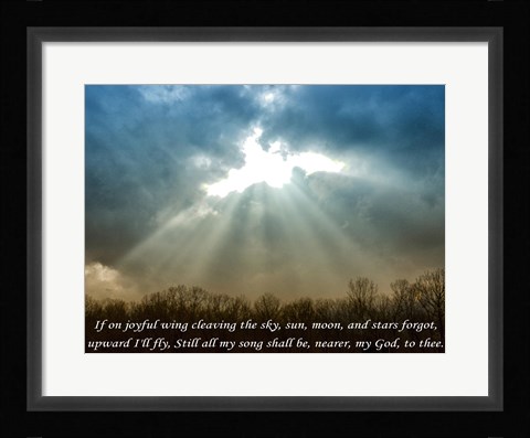 Framed Nearer God To Thee Print