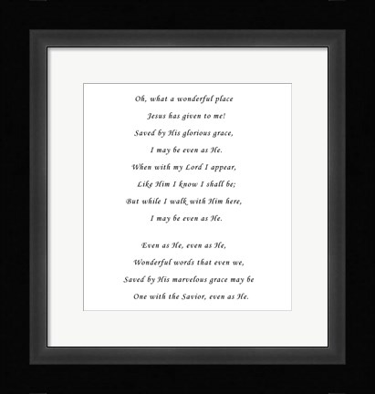 Framed What A Wonderful Place Print