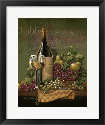 Framed Chardonnay Print