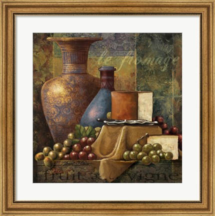 Framed Cheese &amp; Grapes Print
