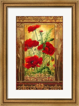 Framed Poppy Field II In Frame Print