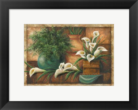 Framed Vessels And Callas Print